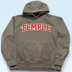 Temple Owls Sweatshirt Mens Large Gray NCAA Football JanSport Hoodie Pullover
